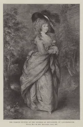 Het beroemde schilderij van de hertogin van Devonshire